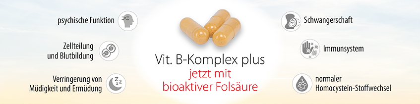Vit. B-Komplex plus bioaktive Fols&auml;ure